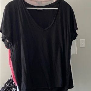 Express burn V neck shirt